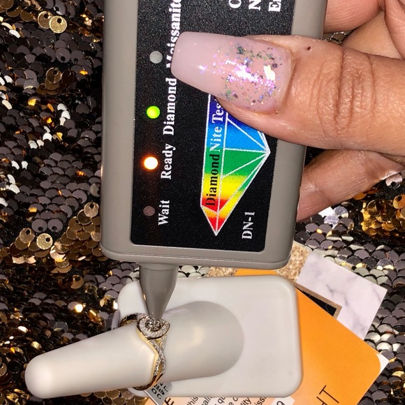 Real diamond engagement ring for women, genuine diamond promise ring anniversary - Picture 4 of 8